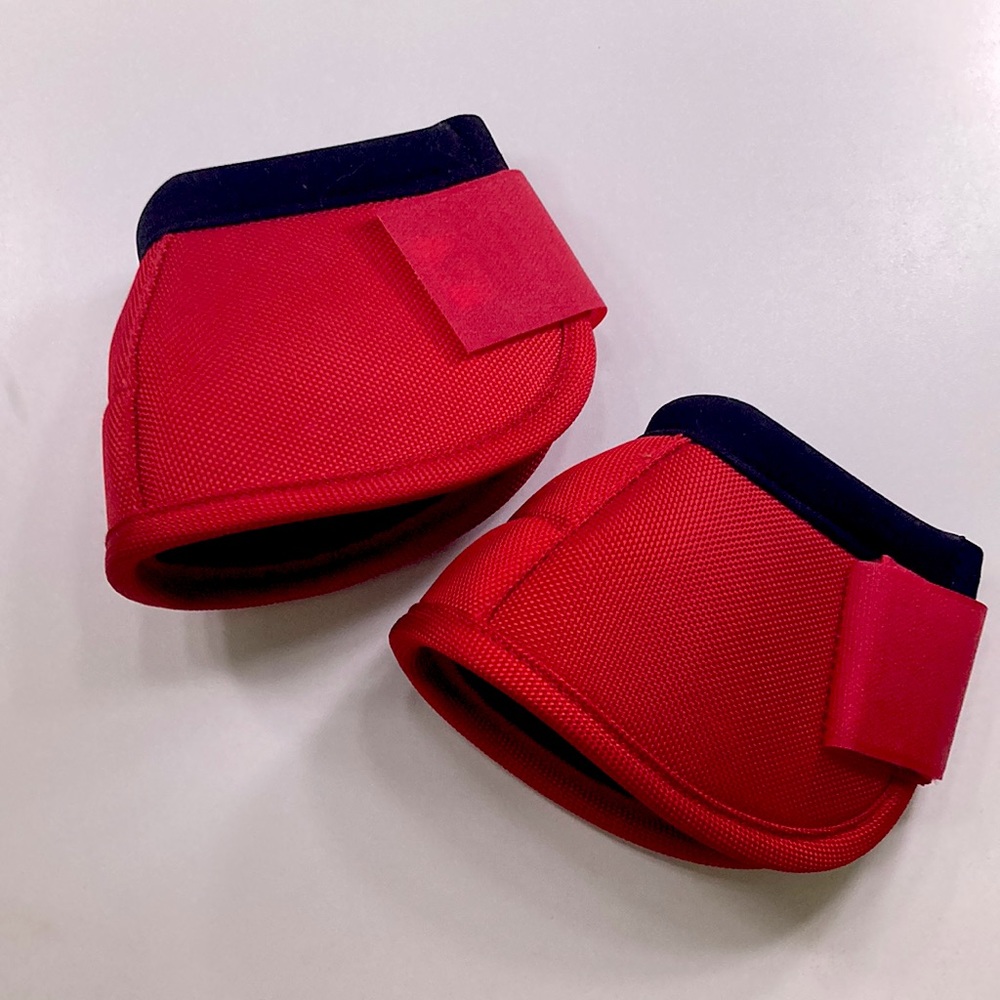 Amazon brand, Red/Black equestrian bell boots